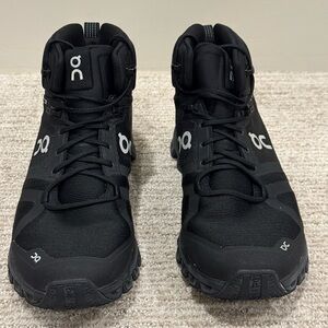 On Running Women's Cloudrock Waterproof Black Athletic Shoes 8.5